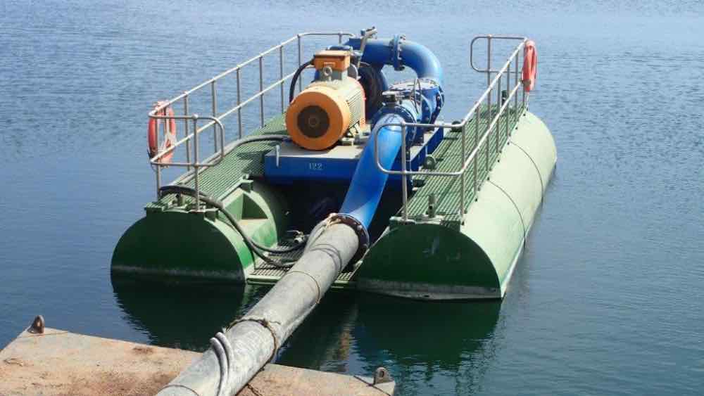 Modular floating pontoons. Barge pumps. Pontoon Pumps. Sea Water Pumps. Self Priming Pumps.